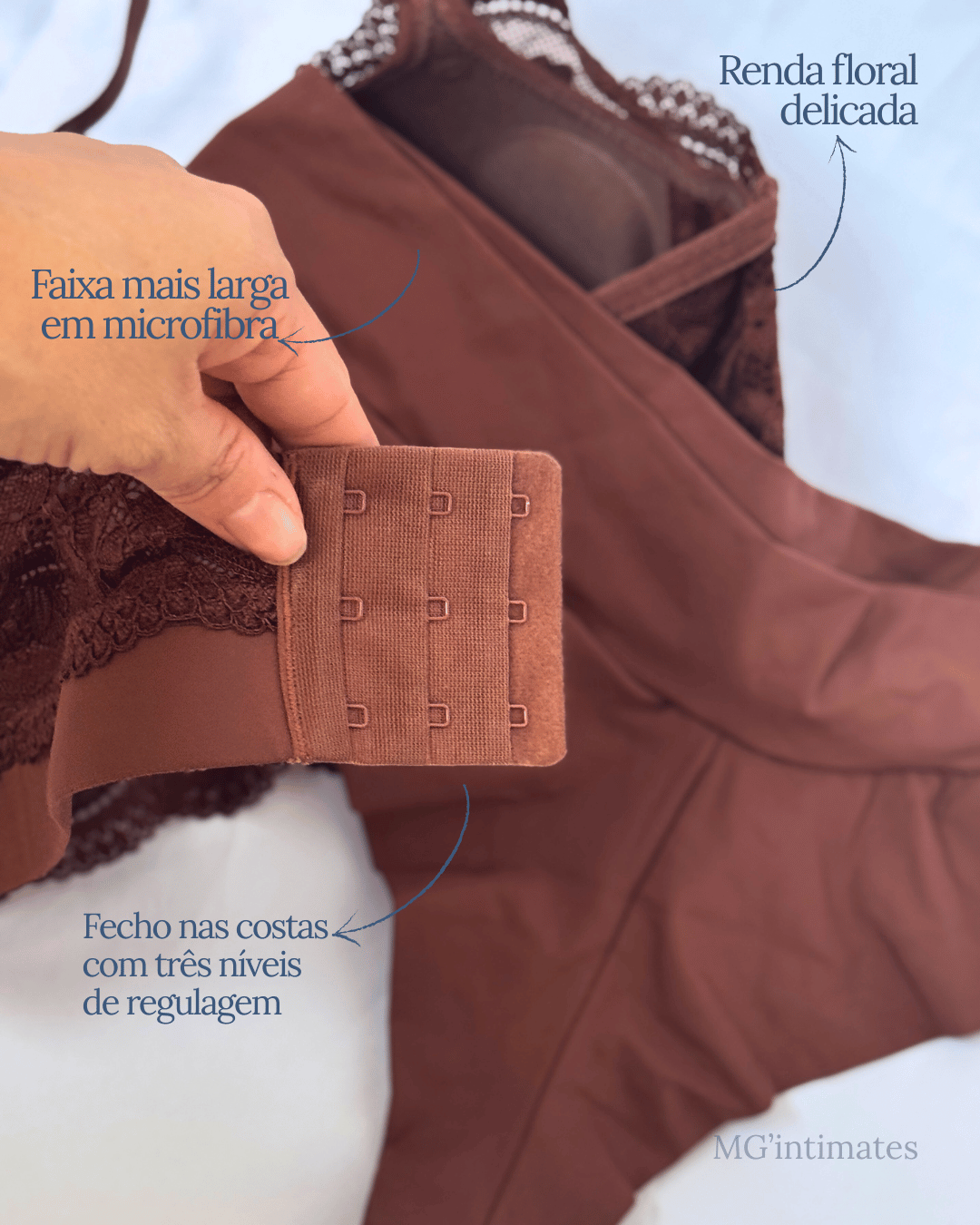 Detalhes da peça que irão valorizar seu corpo.